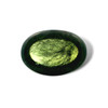 Natural Peridot AGL Certified Ultra Rare Unusual Ludwigite Needles Oval Cabochon Loose Gemstone