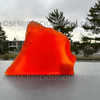 Natural Carnelian Rough Slice 208.47 Carats Salamander Orange Color 110mm  Gemstone Rough