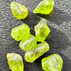 Natural Peridot Arizona Rough Parrot Green Color 15mm-25mm Loose Gemstone Rough