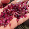 Natural Rubylite Gemstone Rough 4mm-7mm Size Pink Tourmaline Facet Rough