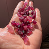 Natural Rubylite Gemstone Rough 7mm-11 mm Size Pink Tourmaline Facet Rough