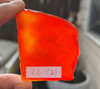 Natural Carnelian Rough Slice 152.77 Carats Salamander Orange Color 50x45x8mm Gemstone Rough