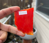 Natural Carnelian Rough Slice 229.51 Carats Salamander Orange Color 55x45x8mm Gemstone Rough