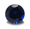 Blue Spinel Created 1.1mm Round Brilliant Cut Dark Color VVS Clarity Lab Created Gemstone