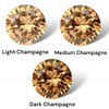 Champagne Cubic Zirconia Round 1.5mm Brilliant Diamond Facet Cut AAAA Excellent Quality CZ Loose stone