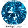 Blue Topaz Cubic Zirconia Round 1.1mm Brilliant Diamond Facet Cut AAAA Excellent Quality CZ Loose stone