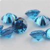 Loose Cubic Zirconia Swiss Blue Topaz Color AAAA Quality Brilliant cut