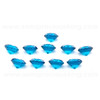 Blue Topaz Cubic Zirconia Round 3.5mm Brilliant Diamond Facet Cut AAAA Excellent Quality CZ Loose stone