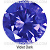 Violet Cubic Zirconia Round 8mm Brilliant Diamond Facet Cut AAAA Excellent Quality CZ Loose stone