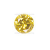 AAAA Quality Round Brilliant Cut Medium Yellow Color Flawless Cubic Zirconia