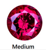 Ruby Lab Created Corundum 1.1mm Round Brilliant Facet Cut AAAA Excellent Quality Loose stone