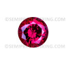 Ruby Lab Created Corundum 7mm Round Brilliant Facet Cut AAAA Excellent Quality Loose stone