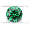 Green Nano Created 2.5mm Round Brilliant Facet Cut AAAA Excellent Quality Loose Synthetic Stone