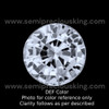 Natural White Sapphire Round 1.45 mm Brilliant Cut FL VVS VS SI1 SI I PK Clarity Loose Gemstone