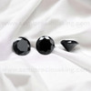 Natural Black Sapphire Round 1.3mm Brilliant Cut FL VVS VS SI1 SI I PK Clarity Loose Gemstone