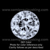 Natural White Sapphire Round 3.3 mm Brilliant Cut FL VVS VS SI1 SI I PK Clarity Loose Gemstone