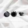 Natural Black Sapphire Round 3.3 mm Brilliant Cut FL VVS VS SI1 SI I PK Clarity Loose Gemstone