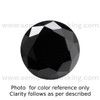 Natural Black Sapphire Round 4.75 mm Brilliant Cut FL VVS VS SI1 SI I PK Clarity Loose Gemstone