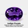 Natural African Amethyst Loose Gemstone 8x6mm Oval Flower Facet Cut FL VVS VS SI1 SI I PK Clarity February Birthstone | Jewelry Design