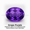Natural African Amethyst Loose Gemstone 9x7mm Oval Checkerboard Cut FL VVS VS SI1 SI I PK Clarity February Birthstone | Jewelry Design