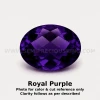 Natural African Amethyst Loose Gemstone 9x7mm Oval Briolette Cut FL VVS VS SI1 SI I PK Clarity February Birthstone | Jewelry Design