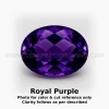 Natural African Amethyst Loose Gemstone 10x8mm Oval Checkerboard Cut FL VVS VS SI1 SI I PK Clarity February Birthstone | Jewelry Design