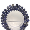 Natural Iolite 9x6-13.5x9mm Flat Drop Briolette Cut Semiprecious Gemstone