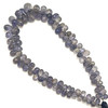 Natural Iolite Briolette Faceted Drop Beads | 5x4-10x7mm | 97 Pcs 80 Carats | Periwinkle Blue SI Clarity | Semiprecious Gemstone Jewelry Making