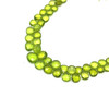 Natural Peridot 6-9.5mm Flat Heart Briolette Cut Semiprecious Gemstone