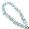 Aquamarine Natural Drop Briolette Facet Cut 5x4 to 6x4mm Semiprecious Drilled Gemstone