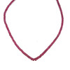 Ruby Natural Rondelle Faceted Beads | 4.5mm VS Clarity Fuchsia Color | July Birthstone Gemstone for Jewelry Making