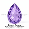 Amethyst Africa Natural Loose Gemstone 10x8mm Pear Checkerboard Cut FL VVS VS SI1 SI I PK Clarity February Birthstone | Jewelry Stones