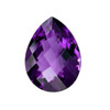 Natural Amethyst Africa 7x5mm Pear Checkerboard Facet Cut FL VVS VS SI1 SI I PK Clarity Loose Gemstone