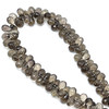 Natural Smoky Quartz | Briolette Facet Cut | Drop Shape | Gemstone Beads | 8x6mm | Cedar Brown Color | 96 Pcs 115 Carats | 8.6 Inch VVS Clarity | June Birthstone | Jewelry Making Supplies