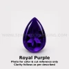 Amethyst Africa Natural Loose Gemstone 7x5mm Pear Bufftop Cut FL VVS VS SI1 SI I PK Clarity February Birthstone | Jewelry Stones