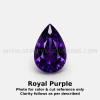 Amethyst Africa Natural Loose Gemstone 5x4mm Pear Flower Facet Cut FL VVS VS SI1 SI I PK Clarity February Birthstone | Jewelry Stones