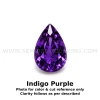 Amethyst Africa Natural Loose Gemstone 5x4mm Pear Flower Facet Cut FL VVS VS SI1 SI I PK Clarity February Birthstone | Jewelry Stones
