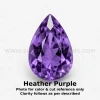 Amethyst Africa Natural Loose Gemstone 10x7mm Pear Flower Facet Cut FL VVS VS SI1 SI I PK Clarity February Birthstone | Jewelry Stones
