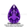 Amethyst Africa Natural Loose Gemstone 12x8mm Pear Flower Facet Cut FL VVS VS SI1 SI I PK Clarity February Birthstone | Jewelry Stones