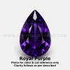 Amethyst Africa Natural Loose Gemstone 12x8mm Pear Flower Facet Cut FL VVS VS SI1 SI I PK Clarity February Birthstone | Jewelry Stones