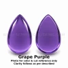 Amethyst Africa Natural Loose Gemstone 9x7mm Pear Cabochon Cut FL VVS VS SI1 SI I PK Clarity February Birthstone | Jewelry Stones