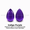 Amethyst Africa Natural Loose Gemstone 5x4mm Pear Cabochon Cut FL VVS VS SI1 SI I PK Clarity February Birthstone | Jewelry Stones