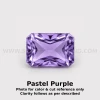 Amethyst Africa Natural Loose Gemstone 7x5mm Octagon Princess Cut FL VVS VS SI1 SI I PK Clarity February Birthstone | Jewelry Stones