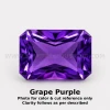 Amethyst Africa Natural Loose Gemstone 11x9mm Octagon Princess Cut FL VVS VS SI1 SI I PK Clarity February Birthstone | Jewelry Stones
