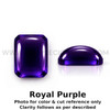 Amethyst Africa Natural Loose Gemstone 12x10mm Octagon Cabochon Cut FL VVS VS SI1 SI I PK Clarity February Birthstone | Jewelry Stones