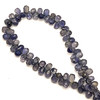 Natural Iolite Drop Briolette Cut 6x4-7x5mm Deep Periwinkle Blue Semiprecious Drilled Gemstone