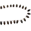 Natural Smoky Quartz Rice 14x7mm Briolette Cut VVS Clarity Mocha Brown Color Loose Gemstone
