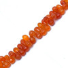 Natural Carnelian Drop Briolette Cut 9x7-11x8mmVVS Clarity Sandstone Orange Color Drilled Gemstone