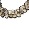 Natural Smoky Quartz Pear 8x6-9x6mm Briolette Cut VVS Clarity Mocha Brown Color Loose Gemstones