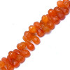 Natural Carnelian Drop Briolette Cut VVS Clarity 10x8-13x8mm Sandstone Orange Color Drilled Gemstone